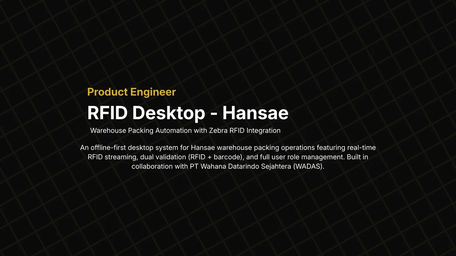 RFID Desktop - Hansae